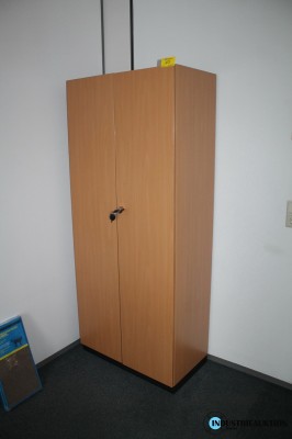 Büroschrank buchefarbig